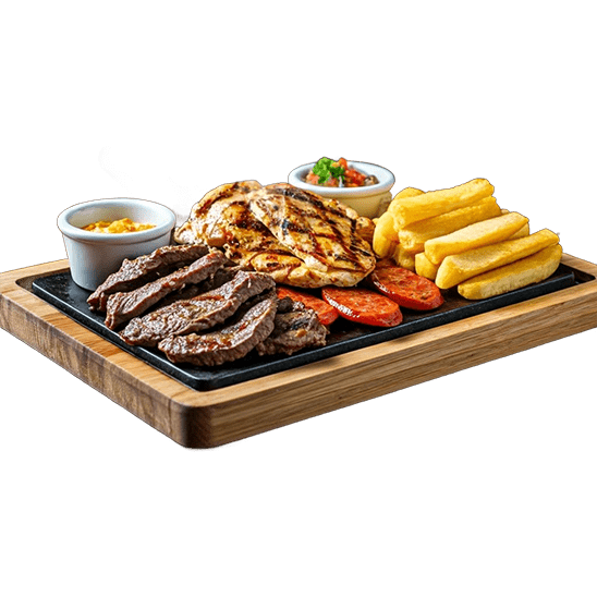 Plato preparado a la parrilla en el Bar Terraza Arró de Bayamo