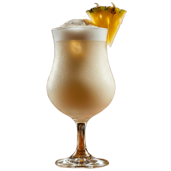 Piña Colada con alcohol preparado en el Bar Terraza Arró de Bayamo