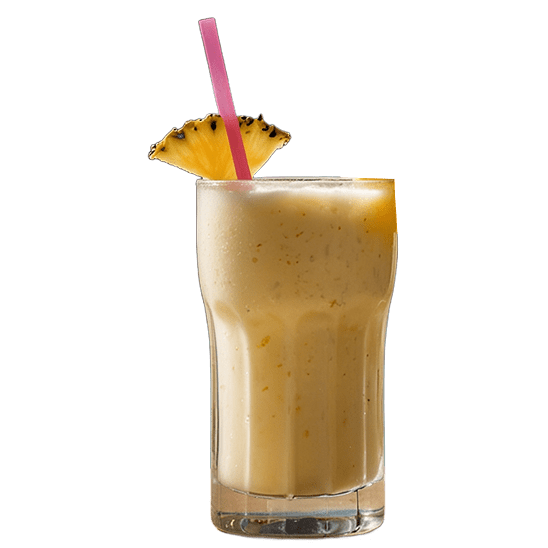 Piña Colada (sin aclohol) preparada en el Bar Terraza Arró de Bayamo