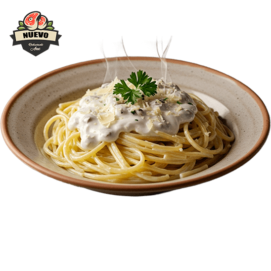 Espaguetis a la Crema