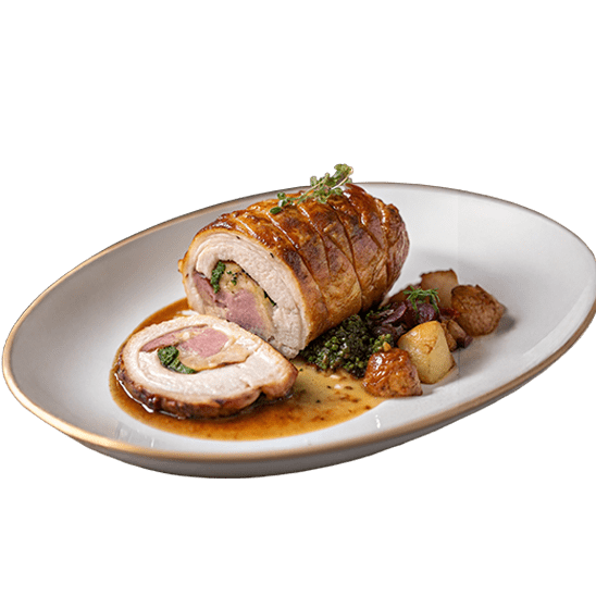 Rollo de cerdo relleno